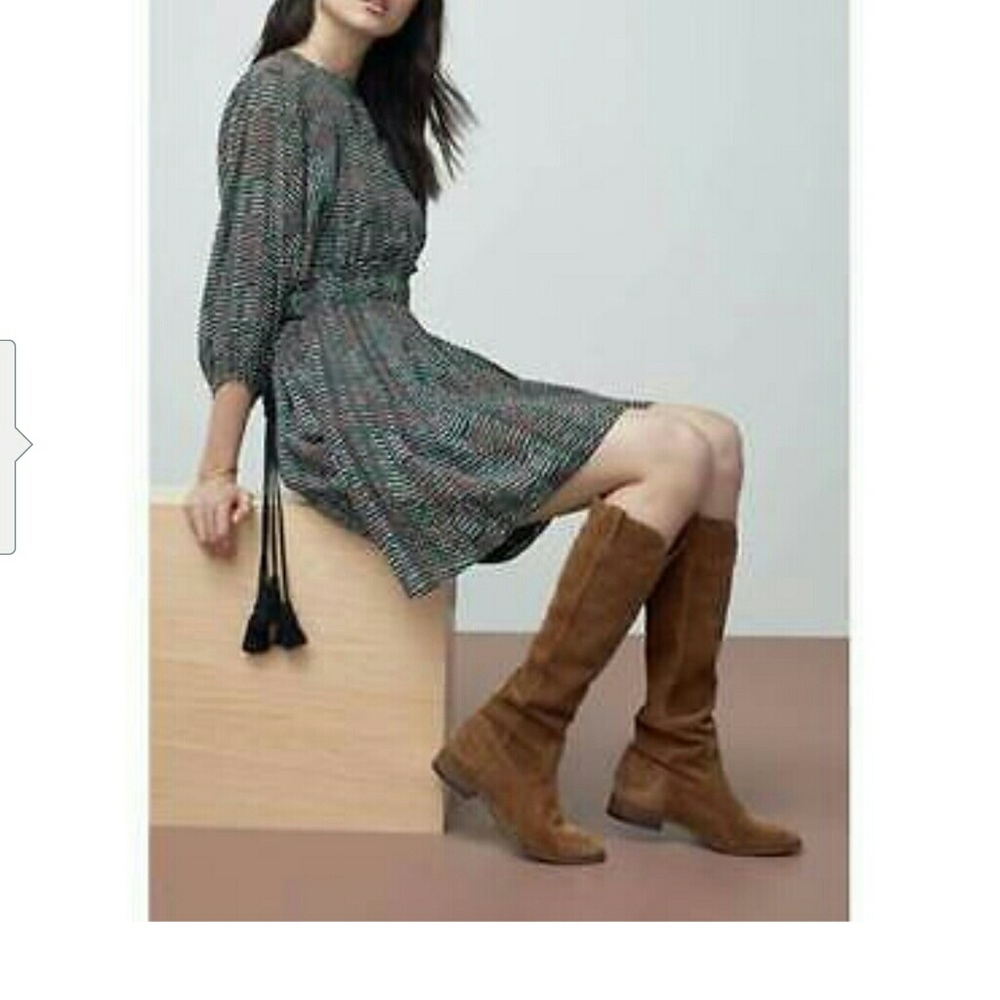 SOLD*🙆Frye Cara Tall Wood Oiled Suede Boot